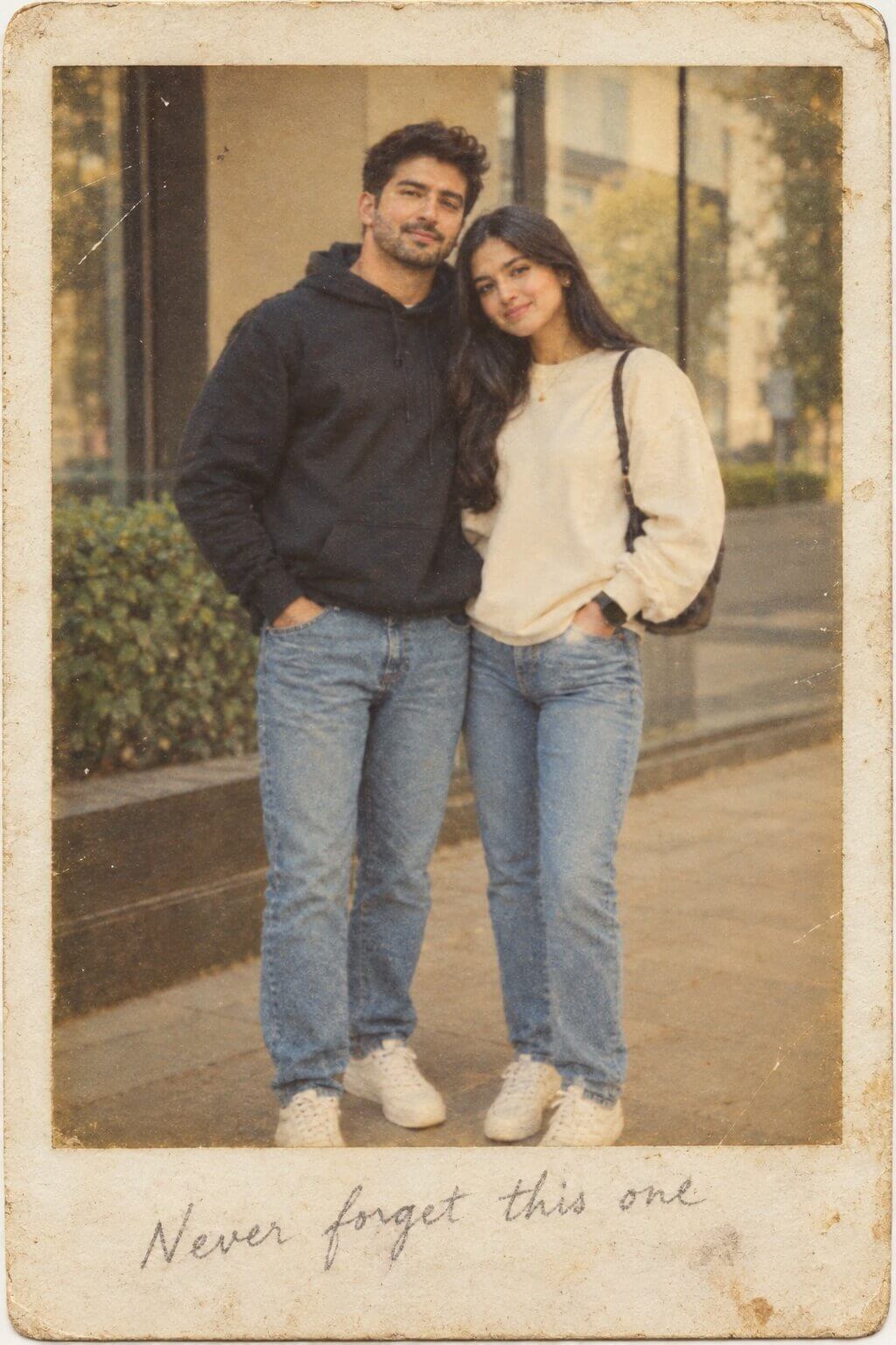 Finished 1980s Polaroid instant photo style result