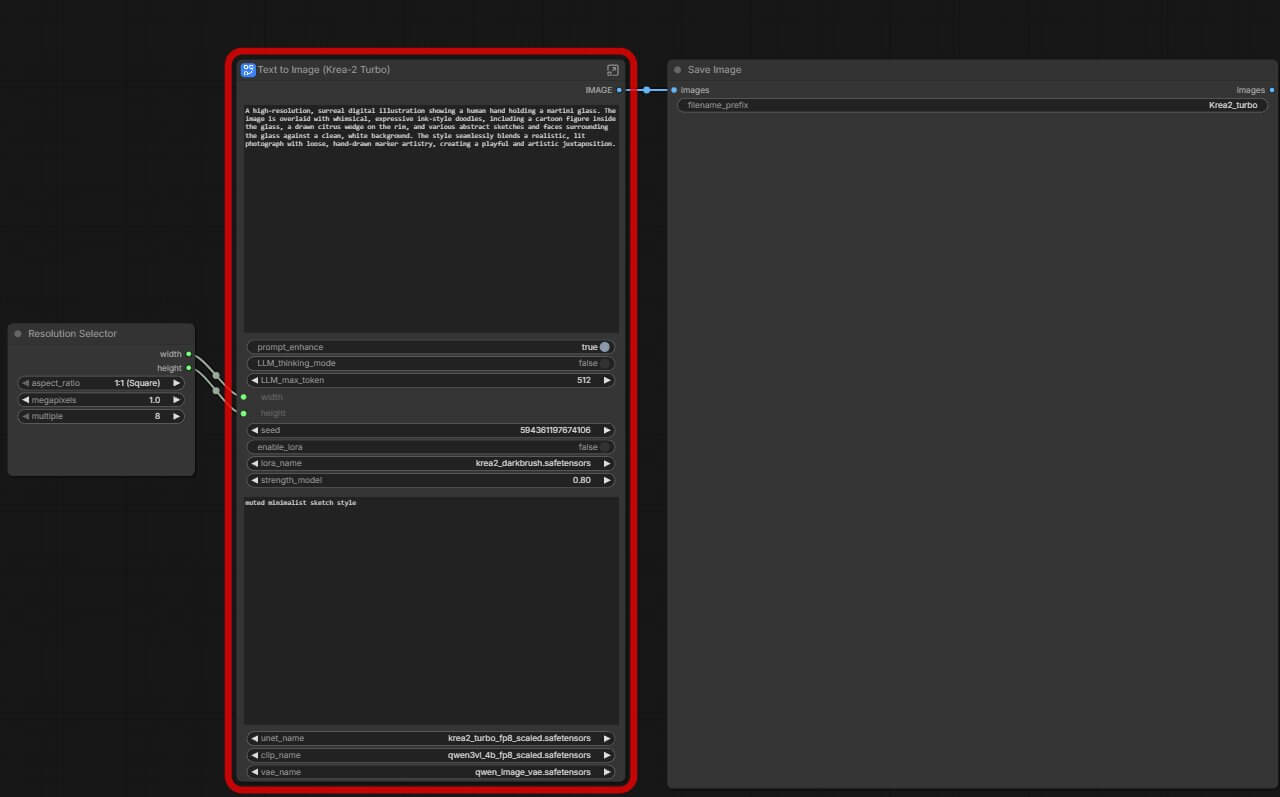A ComfyUI workflow with red nodes and a missing node types error box