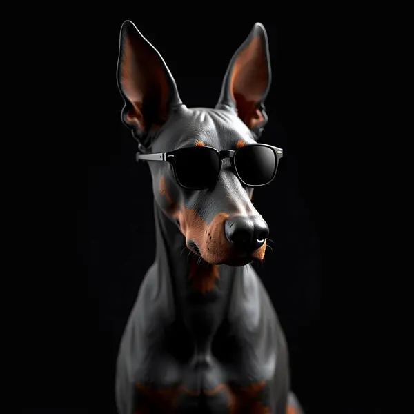 Doberman prompt on FLUX checkpoint — cinematic detailed output in ComfyUI
