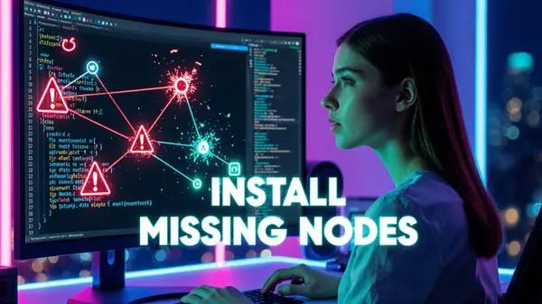 ComfyUI red missing node error — node with red border showing the custom plugin is not installed