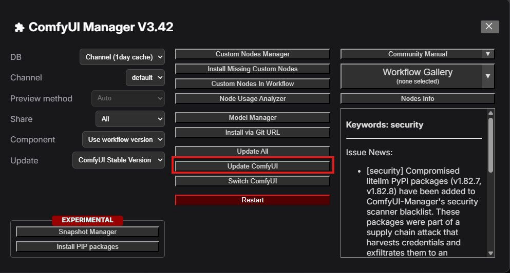 Red 'Unsupported diffusion model' error box in ComfyUI when loading Qwen Image 2.1