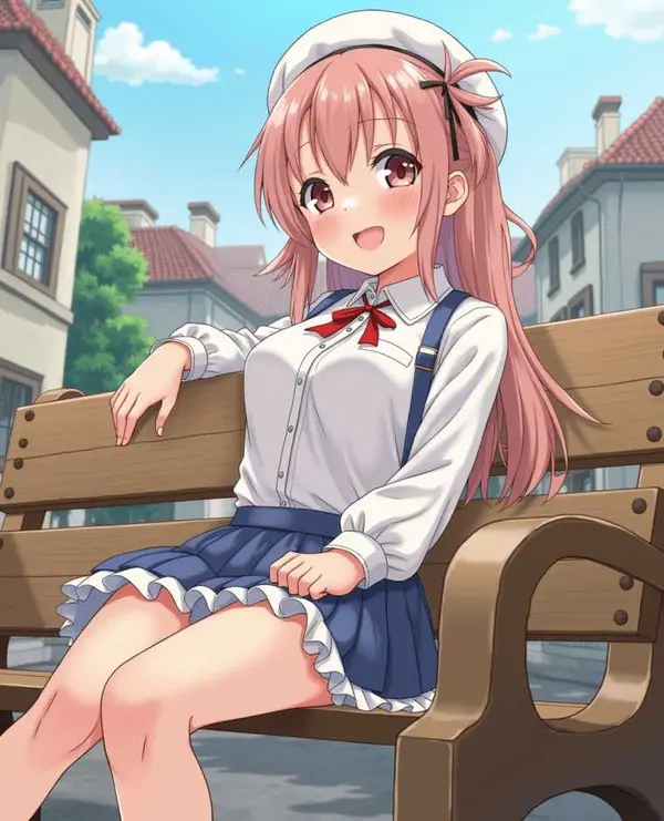 Anime art AI generated Stable Diffusion