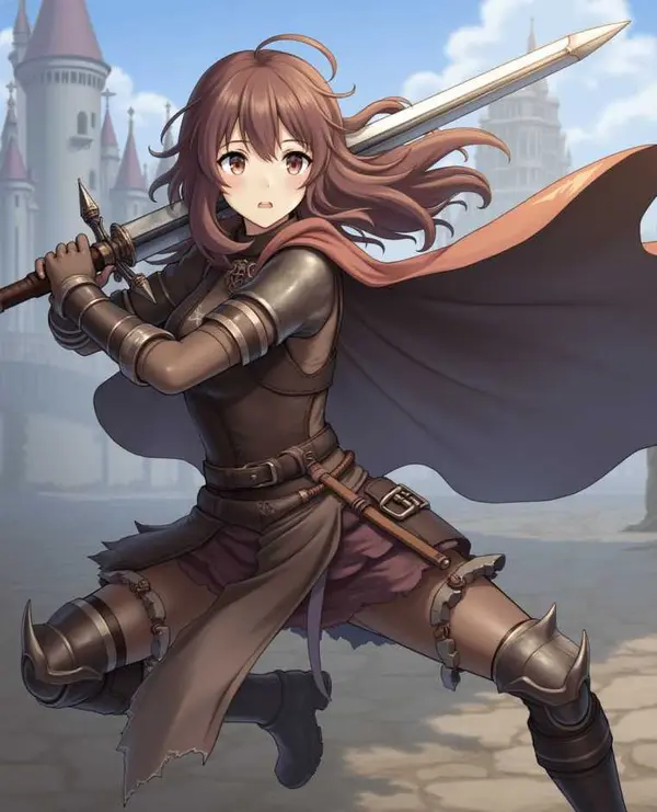 Anime style character Stable Diffusion